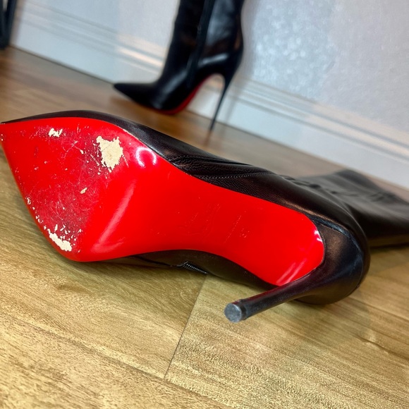 CHRISTIAN LOUBOUTIN Leather Boots in Black 6.5 - Picture 5 of 7